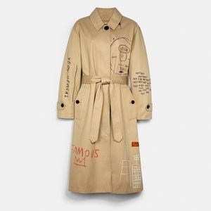 NWT Coach X Jean Michel Basquiat Trench